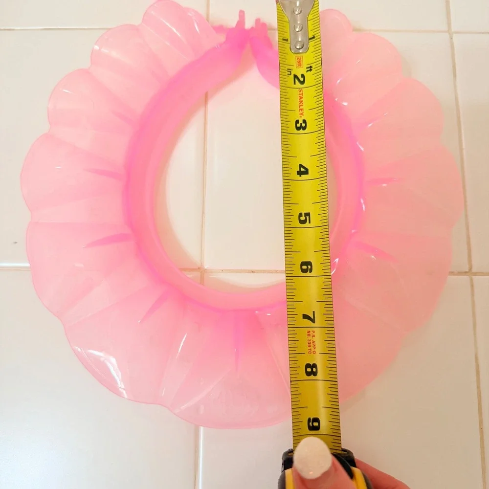 Pink Adjustable Baby Bath Visor Shampoo Shield for Hair Washing Water Guard